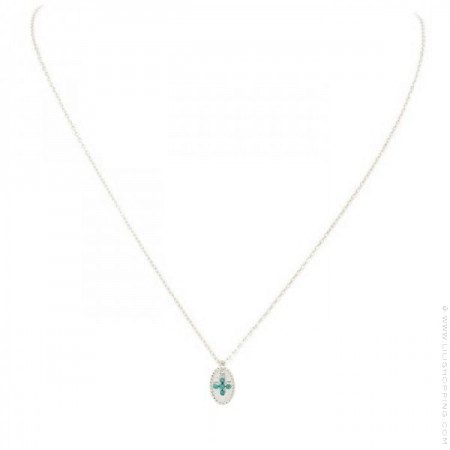 Silver ginkgo biloba leaf necklace