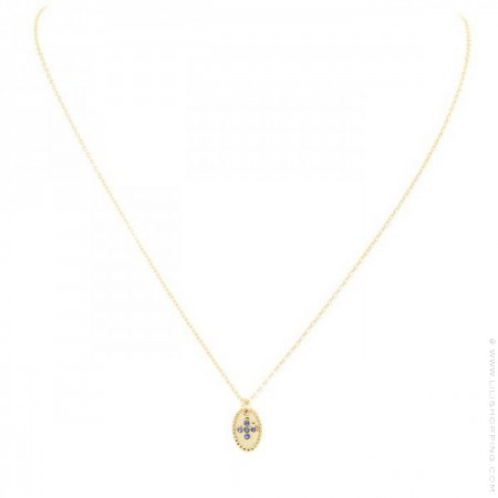 Gold platted ginkgo biloba necklace