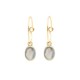 Gold plated mini hoops earrings with 