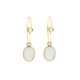 Gold plated mini hoops earrings with 