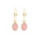 Gold plated mini hoops earrings with 