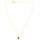 Gold plated necklace with cabochon
