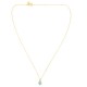 Gold plated necklace with cabochon