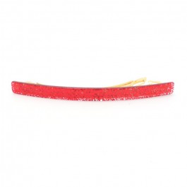 Barrettes à cheveux fine rouge pailletté