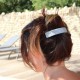Barrettes à cheveux argent