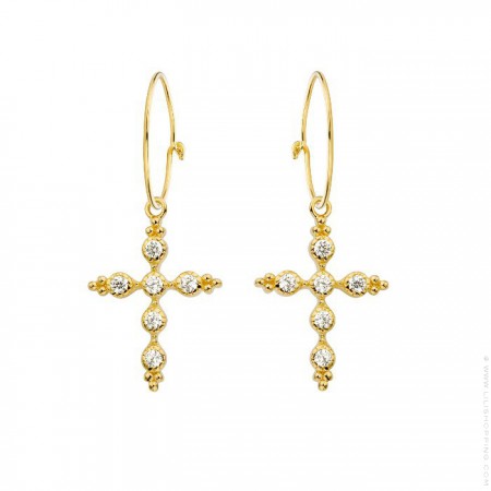 North star gold platted earrings