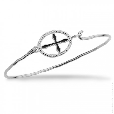 Girona cross silver platted bracelet