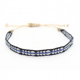 Argentinas black blue and grey bracelet