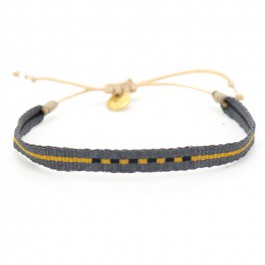 Argentinas grey and yellow bracelet