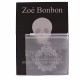 Medium grey strassed Zoe Bonbon resin earrings