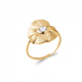 Flora gold platted ring
