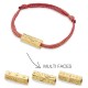Gold plated Martinique cord bracelet