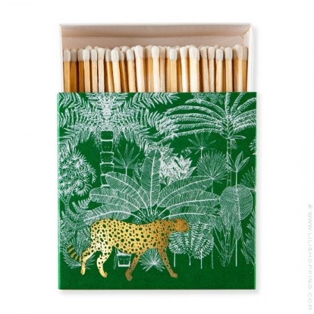 Green Cheetah Luxury matchbox