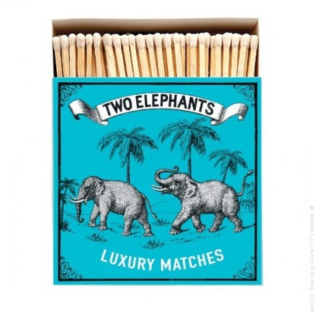 Two elephants Luxury matchbox