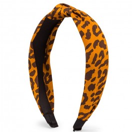 Hipanema orange leopard headband