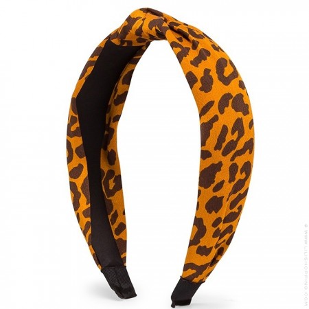 Hipanema orange leopard headband