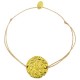 Gold Plated engraved cross Cord Bracelet