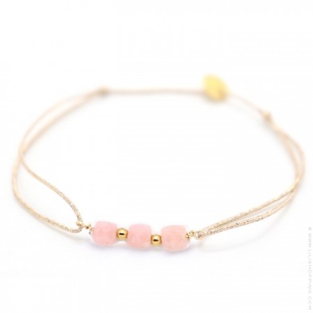 3 stones on a lurex Bracelet