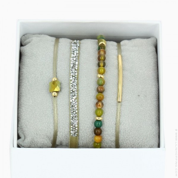 Coffret de bracelets cordons élastiques interchangeables