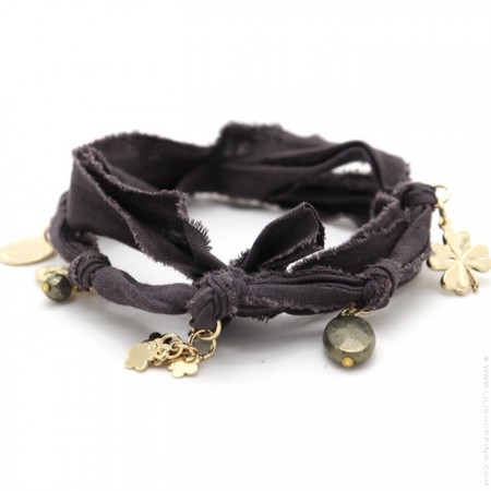 Bracelet doudou anthracite