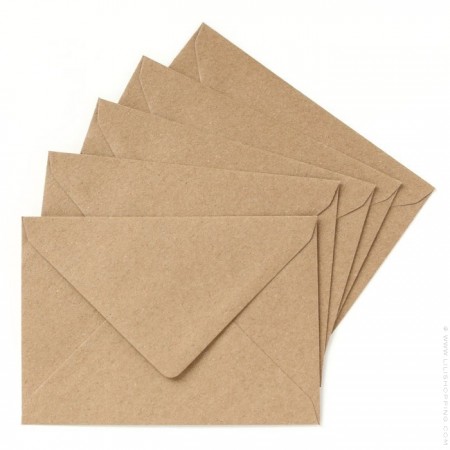 Enveloppe kraft pour carte postale Cinq Mai 