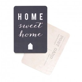 Carte postale Cinq Mai - Home sweet home ardoise