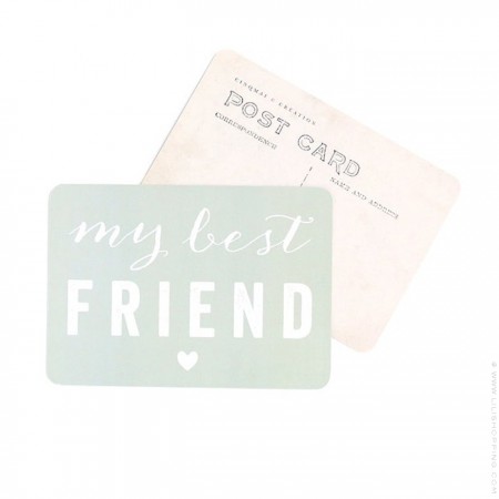 Carte postale Cinq Mai - My best friend smoke green