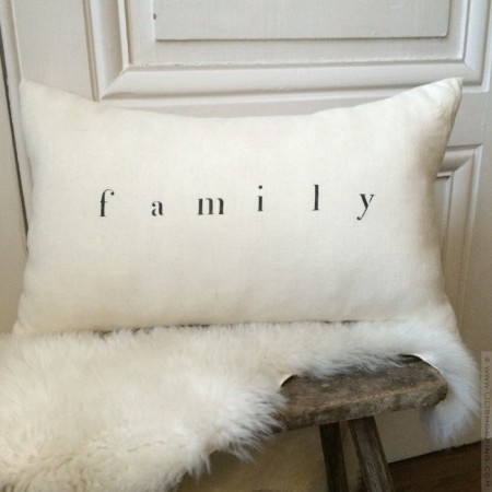 Coussin en lin rectangle 