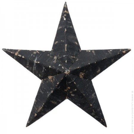 73 cm black Amish Star