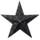 73 cm black Amish Star
