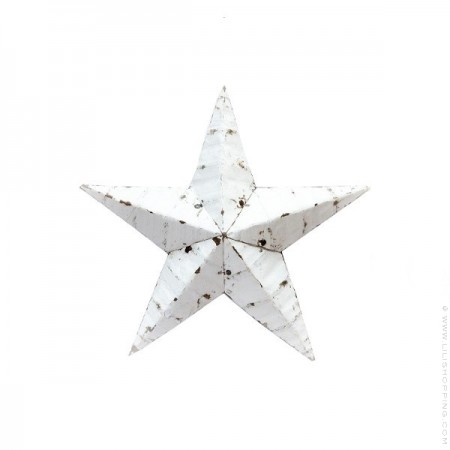 30 cm white Amish Star