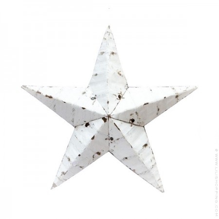 56 cm white Amish Star