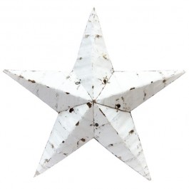 73 cm white Amish Star