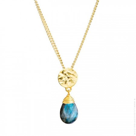 Kate labradorite gold platted necklace