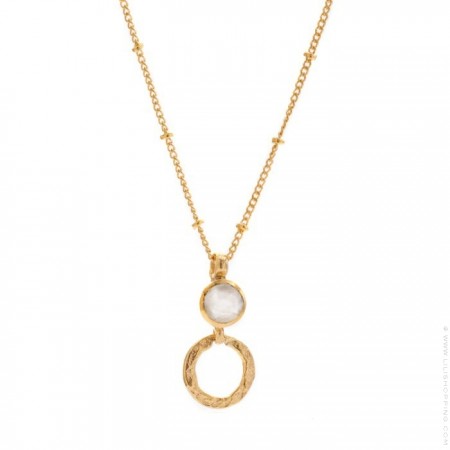 Larissa boho labradorite gold platted necklace
