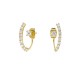 Queens gold platted earrings
