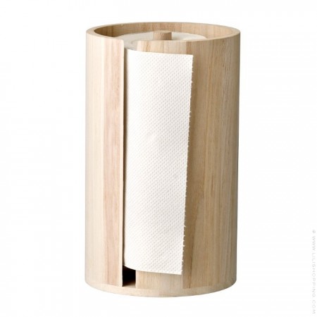 Porte essuie tout en bois naturel