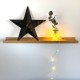 Guirlande led Galaxie sur bobine en bois vintage