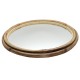 Miroir rond rotin