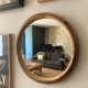 Miroir rotin rond 32 cm
