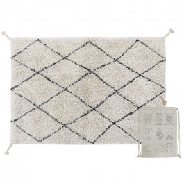 Washable mini berberer coton rug