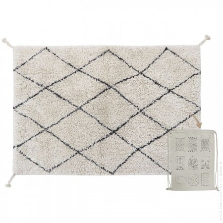 Tapis berbère beige lavable