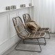 Kawa rattan lounge chair