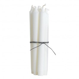 White 24 cm candle