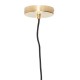 Brushed brass smoked glass 40 cm suspension