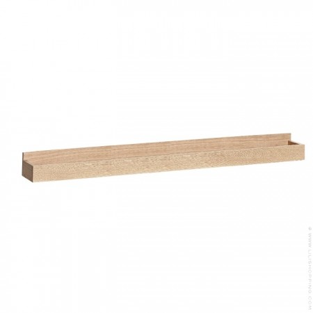 120 cm oak wall shelf