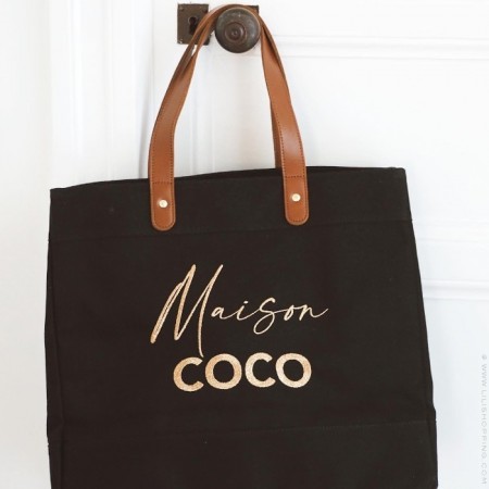 Denim black Mademoiselle Fani Maison Coco bag