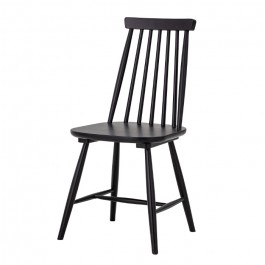 Chaise bois noir à barreaux Gilli