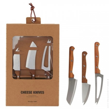 Set of 3 Nicolas Vahé cheese knives