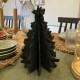 Black standing paper Christmas tree